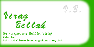 virag bellak business card